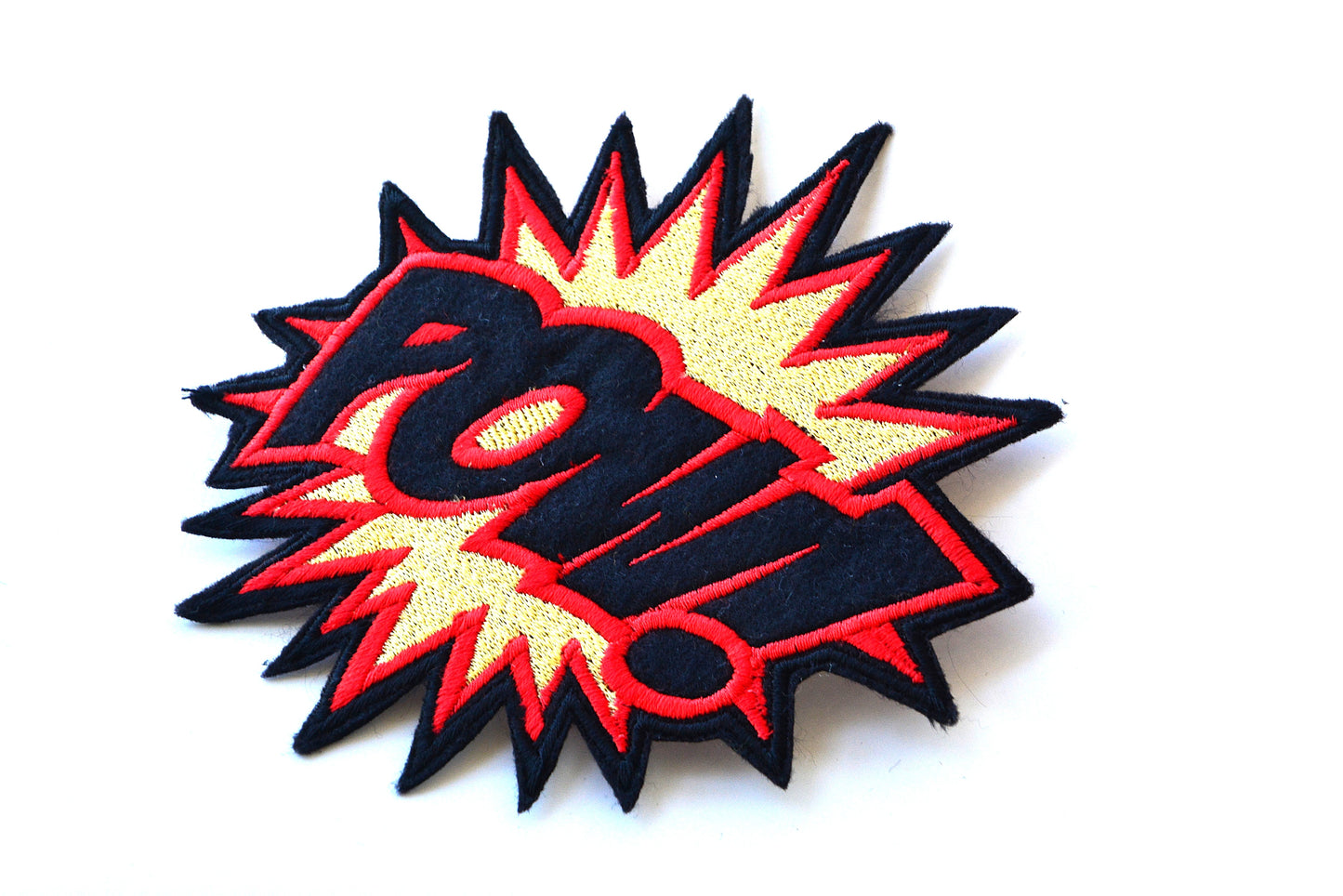 Pow Black - Iron On Patch