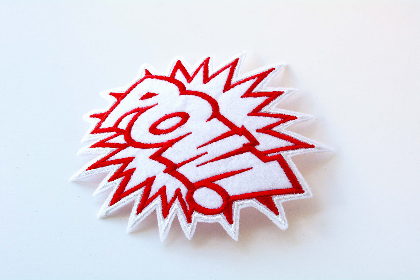 Pow White - Iron On Patch