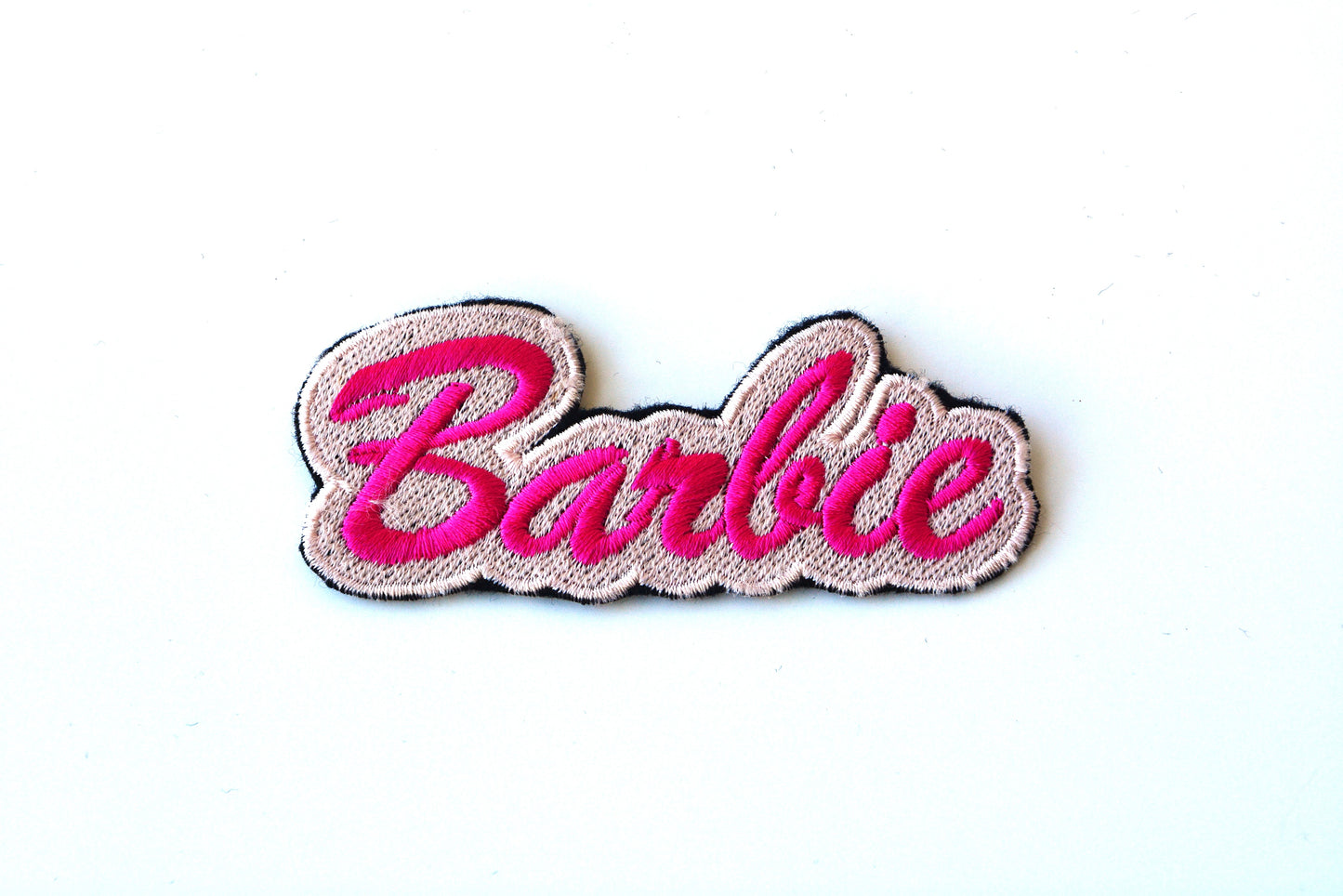 Barbie Pink/Black - Iron On Patch
