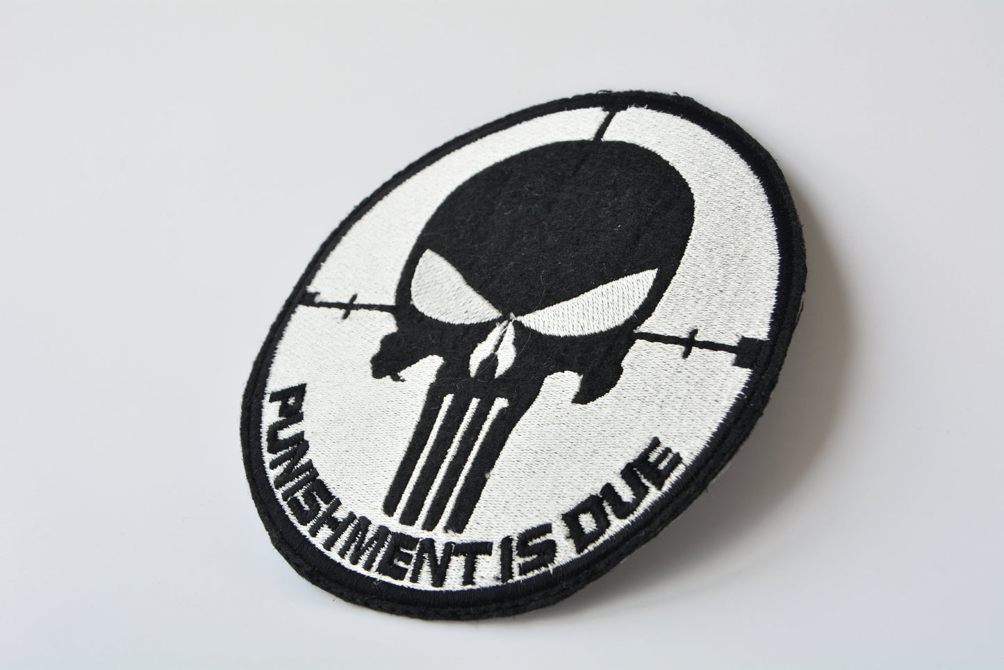 Punishment Is Due Sticker - Iron On Patch