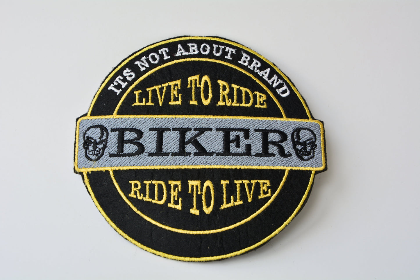Its Not About Brand Biker - Iron On Patch