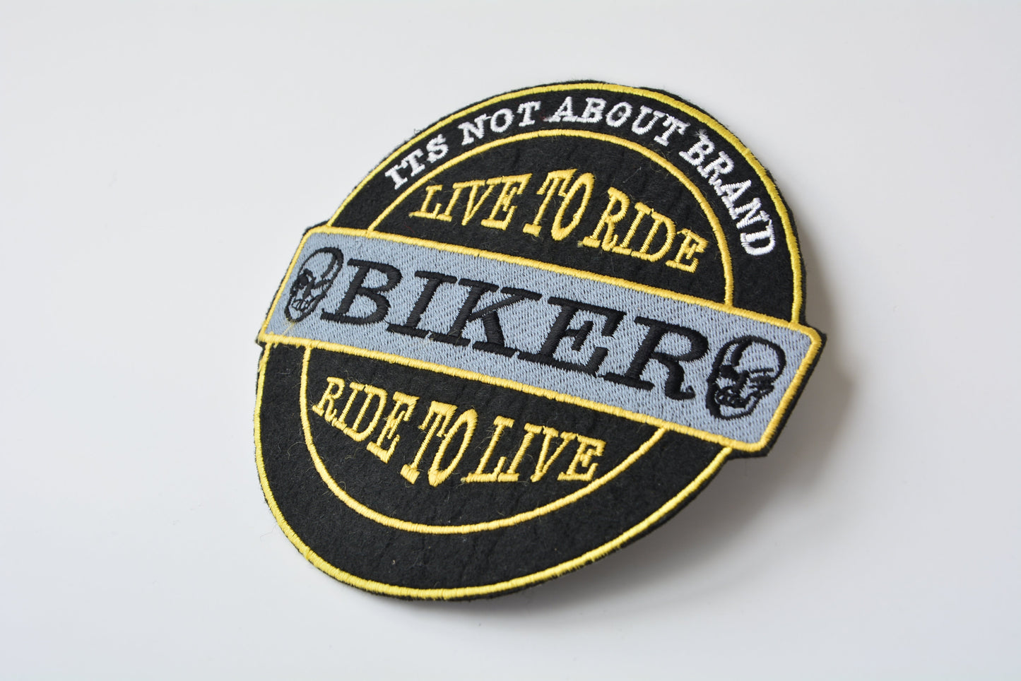 Its Not About Brand Biker - Iron On Patch