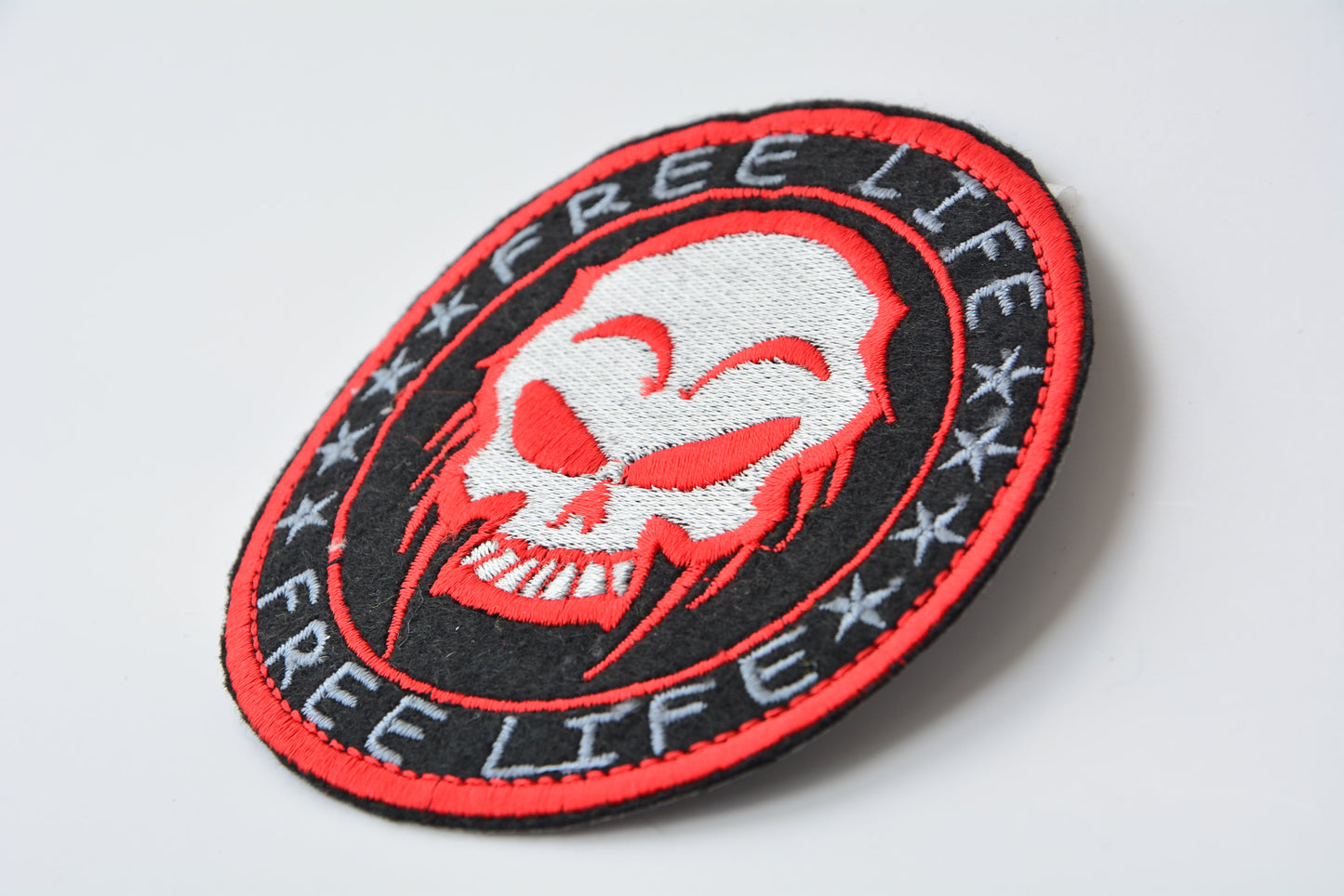 Free Life Skull- Iron On Patch