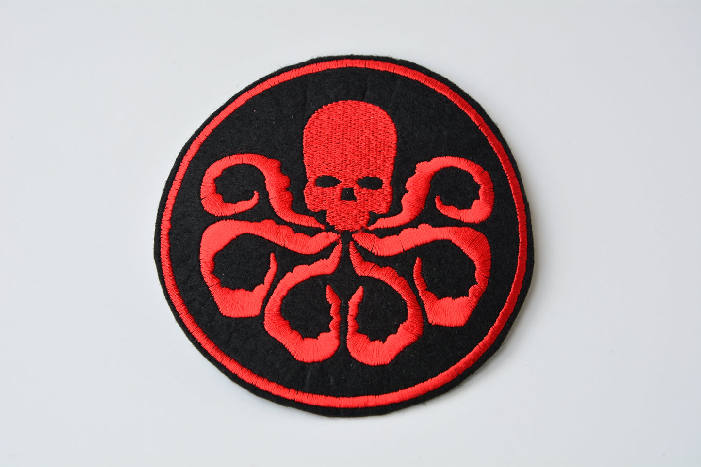 Red Skull Emblem - Iron On Patch