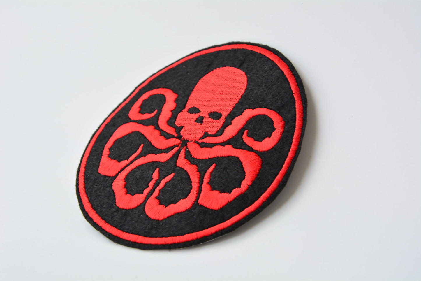 Red Skull Emblem - Iron On Patch