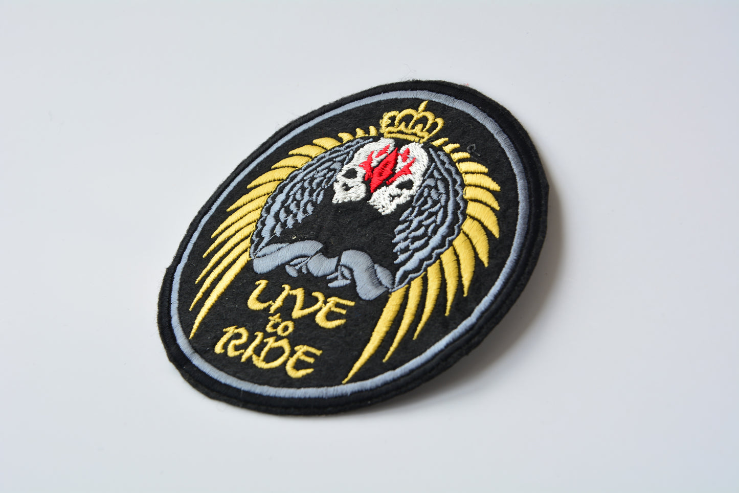 Live To Ride - Iron On Patch