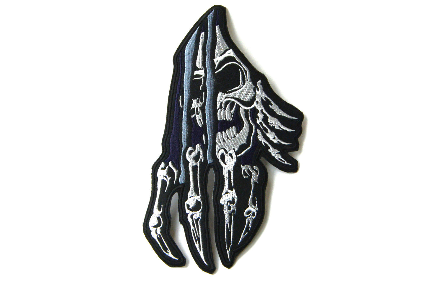 Hand Or A Skull Or Both - Iron On Patch