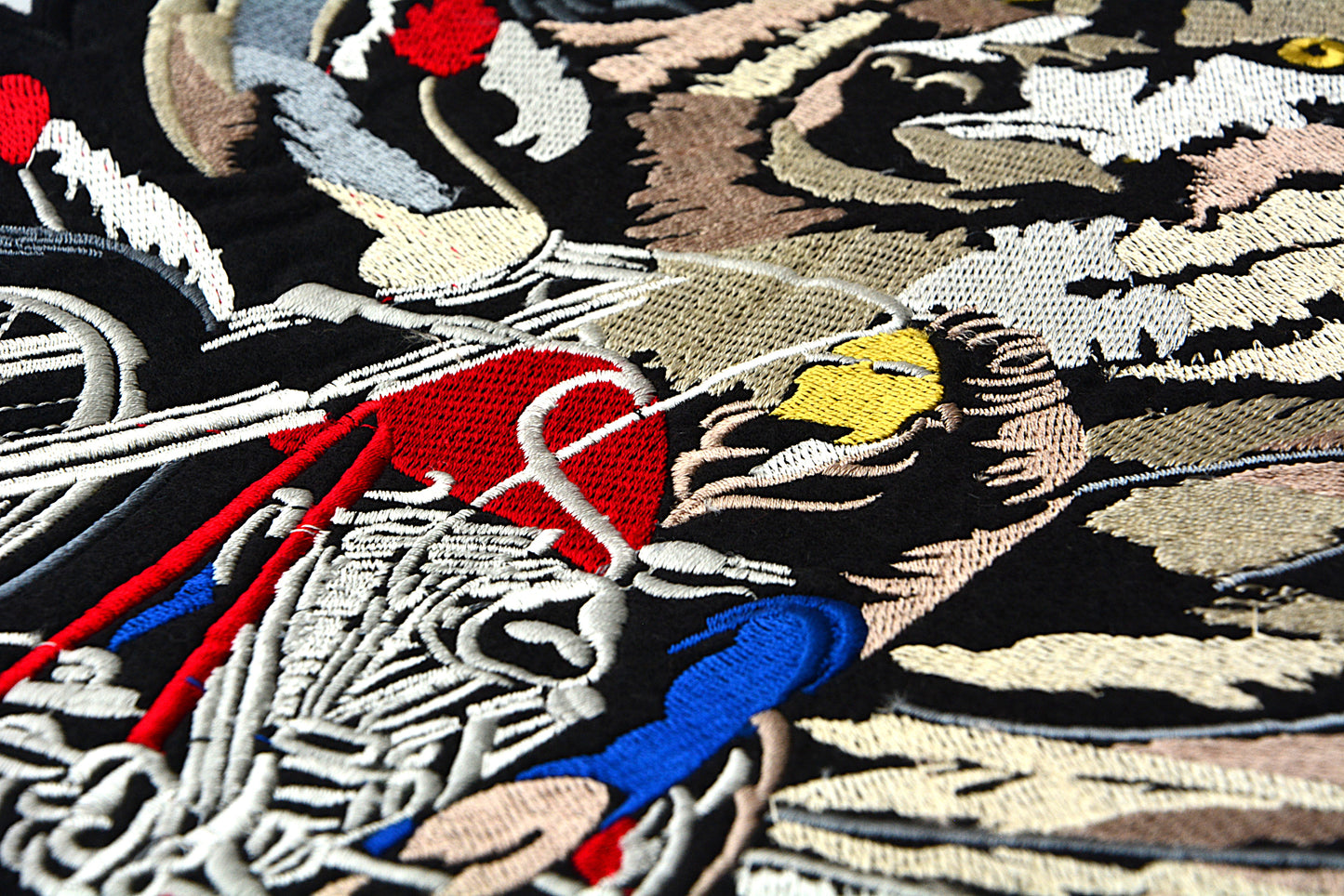 Wolf Biker - Iron On Patch