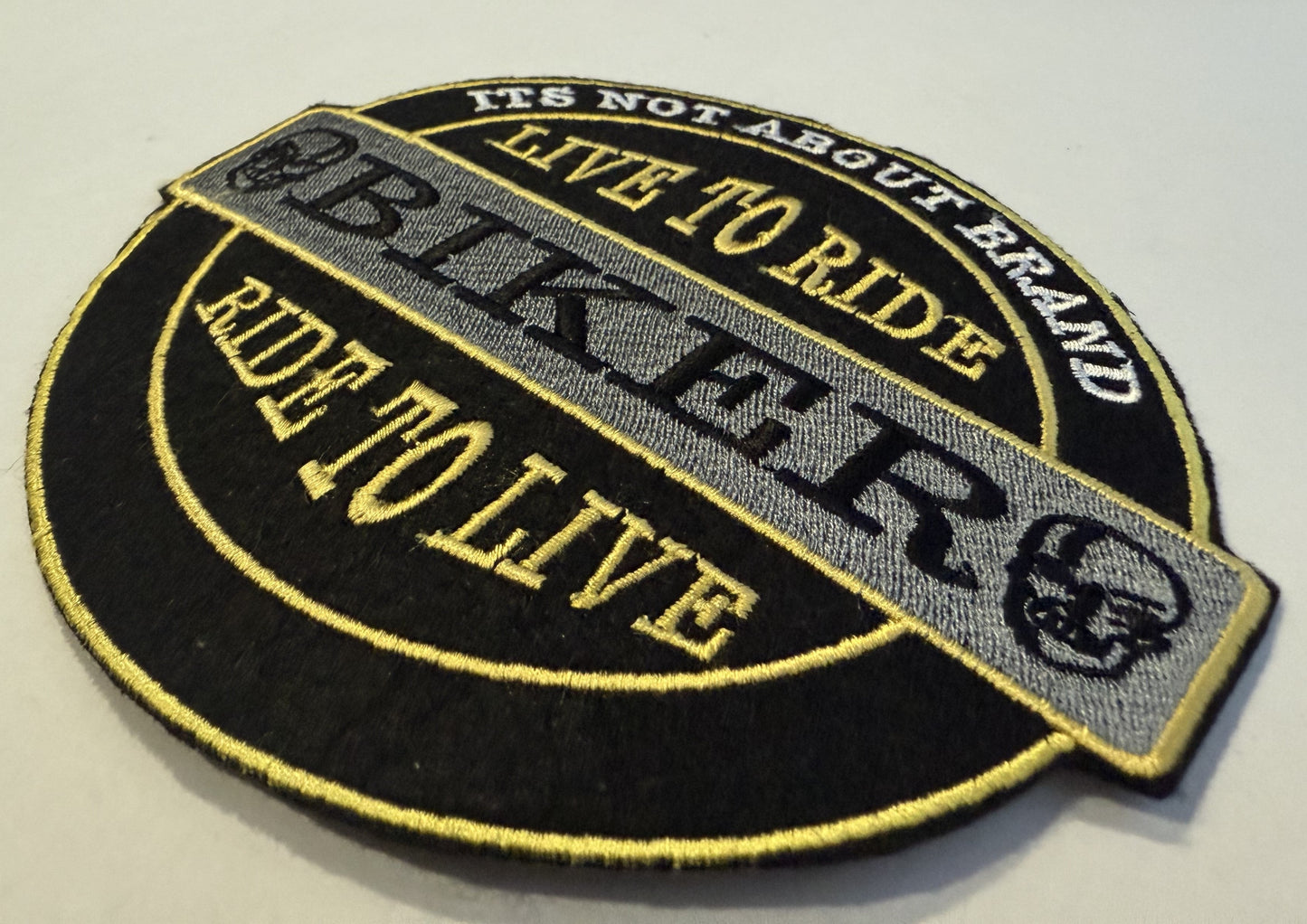 Its Not About Brand Biker - Iron On Patch