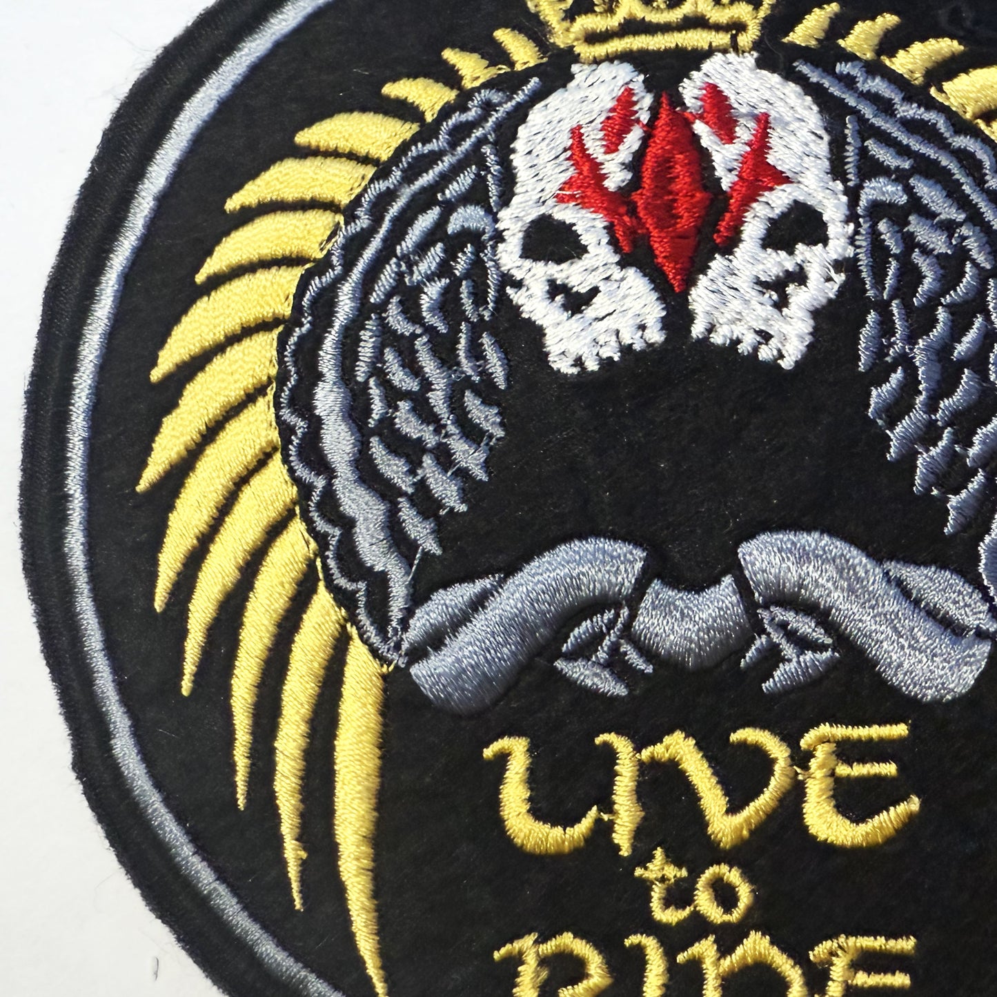Live To Ride - Iron On Patch