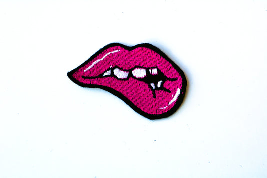 Lip Bite - Iron On Patch