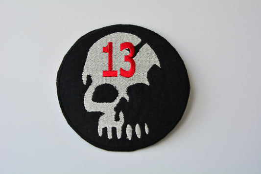 Skull 13 - Iron On Patch