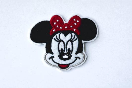 Minni Mouse Face - Iron On Patch