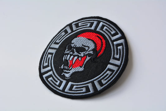 Abstract Cool Skull - Iron On Patch