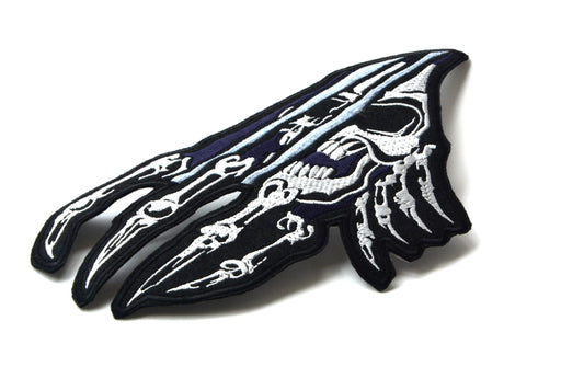 Hand Or A Skull Or Both - Iron On Patch