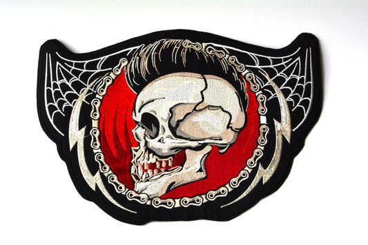 Skull Spider Detail - Iron On Patch