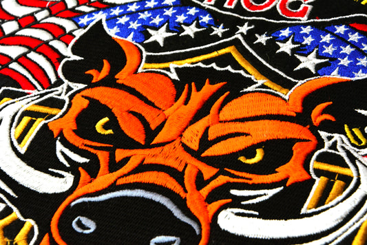 American Hog - Iron On Patch