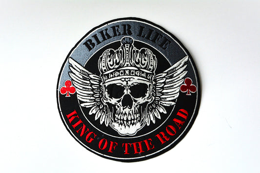 Biker Life King Of Road - Iron On Patch